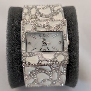 Rhinestone Cuff Watch